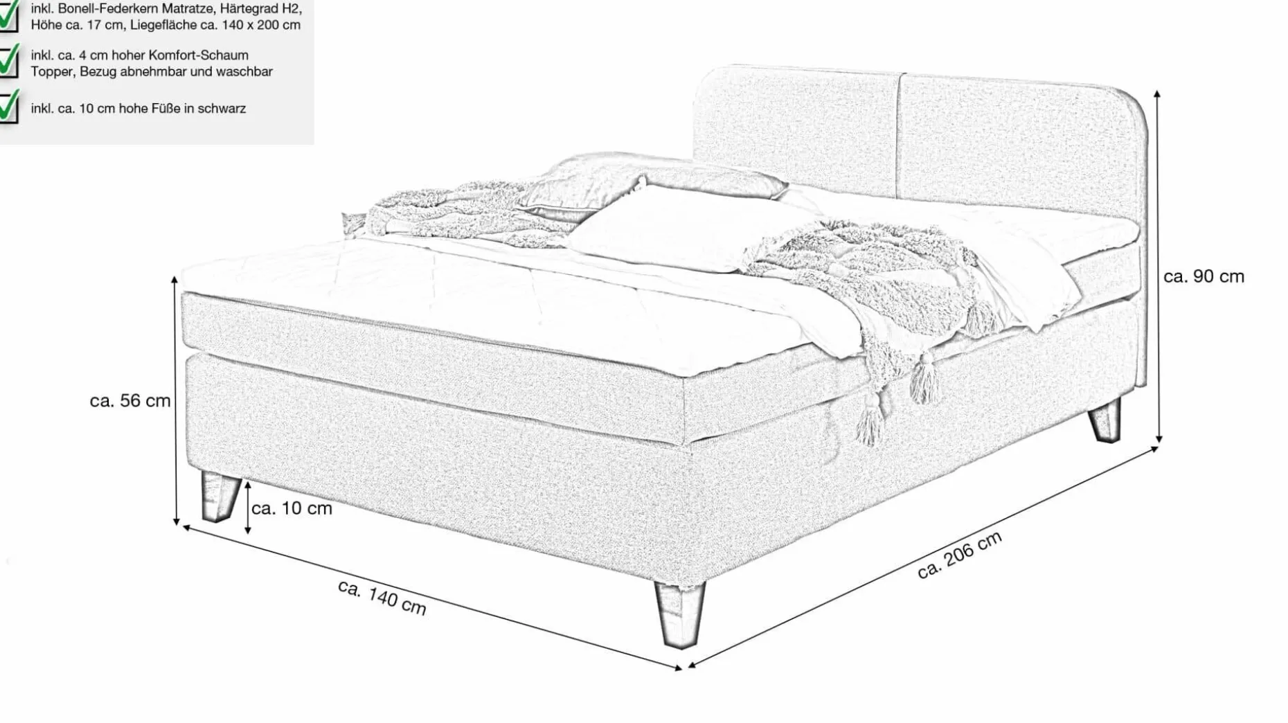 Boxspringbett, Joliet BX2410