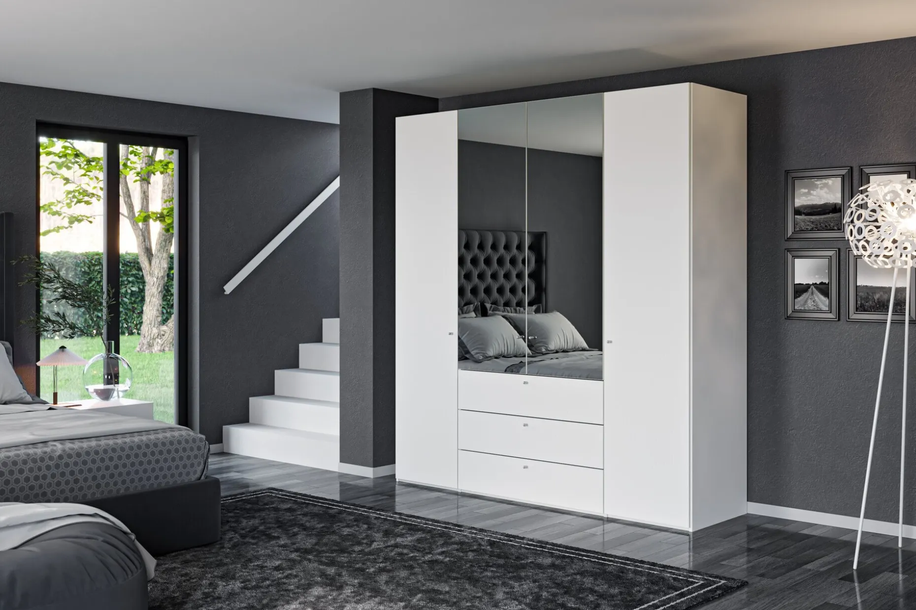 Drehtürenschrank, Longline