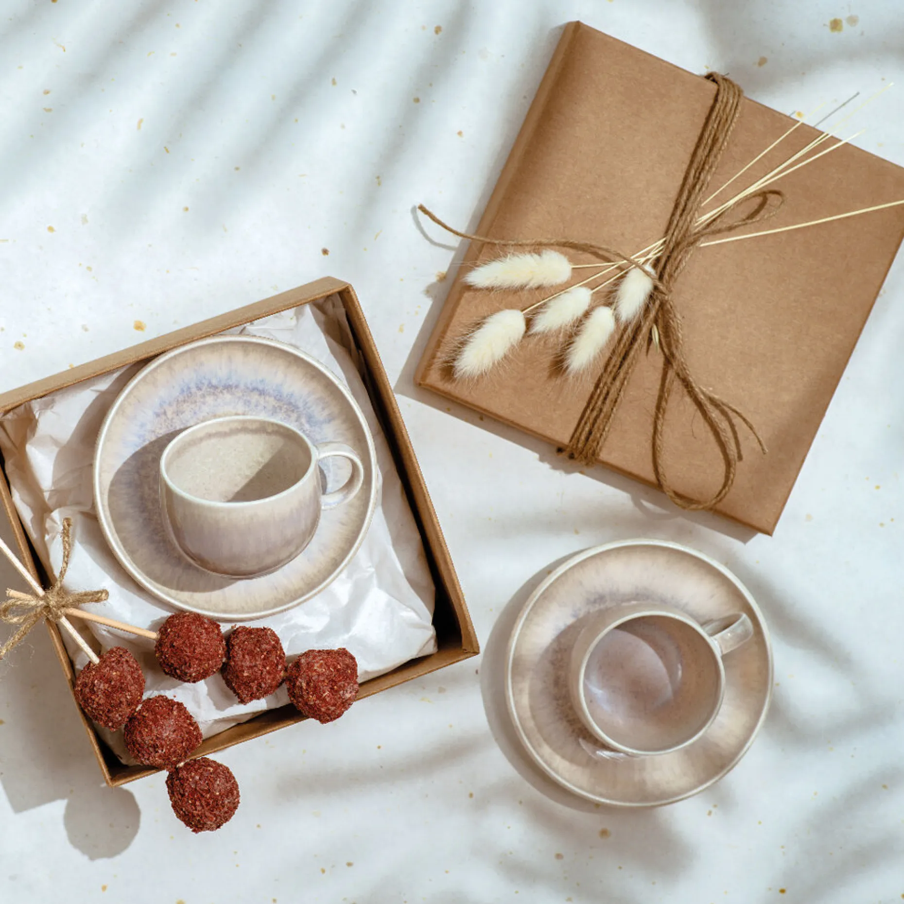 Espressountertasse, Perlemor Sand
