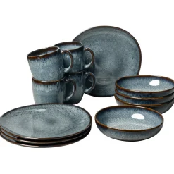 Fruehstuecks Set 12tlg., Lave gris