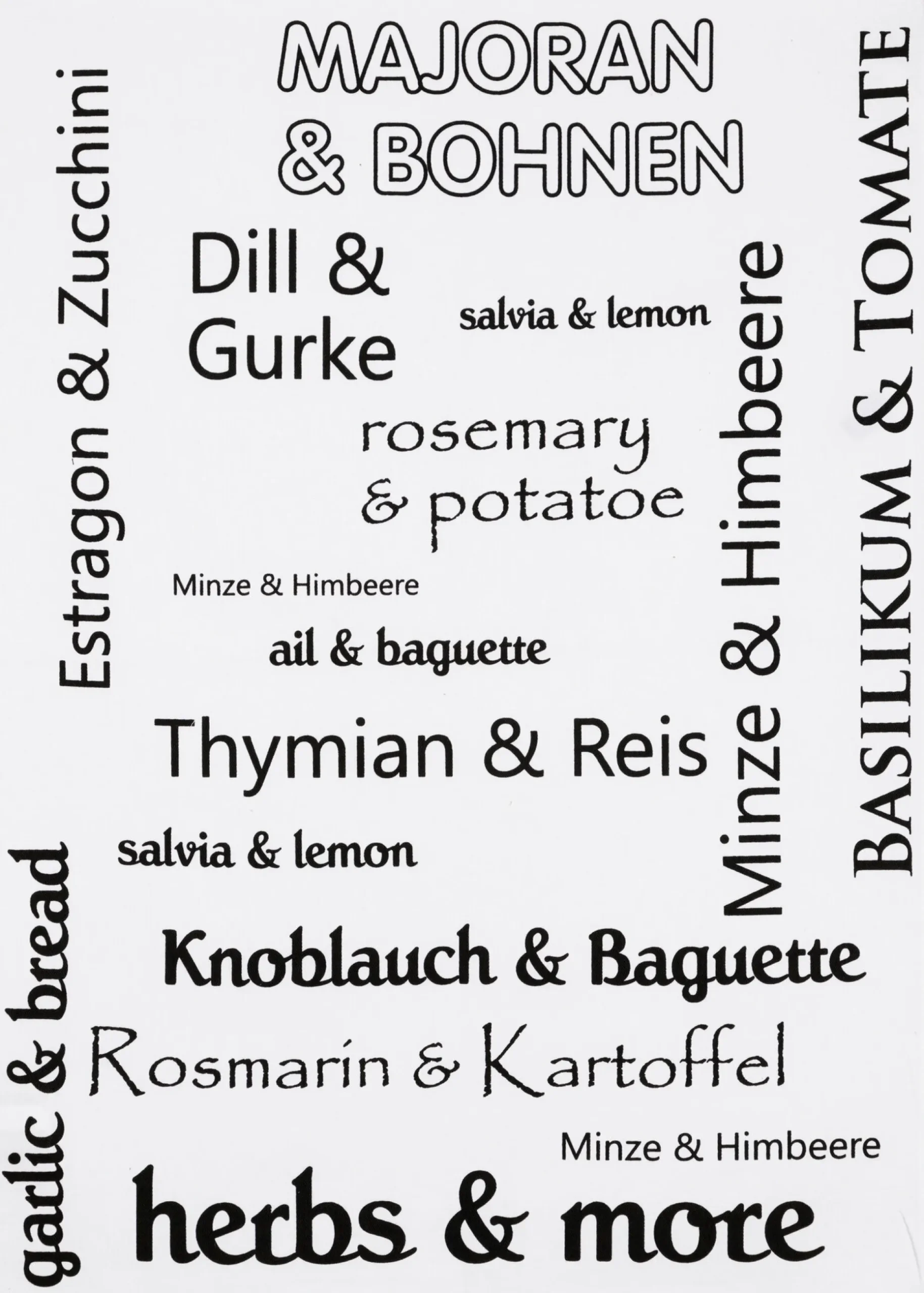 Geschirrtücher, Herbs & More