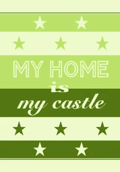 Geschirrtuch, My home is my castle
