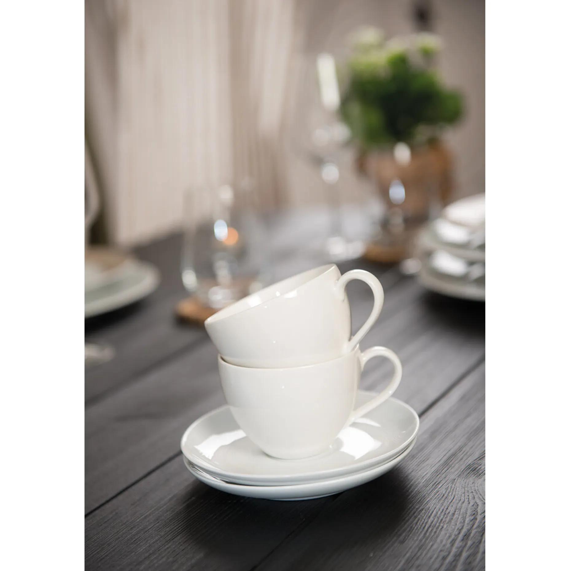 Kaffeeobertasse, Basic White