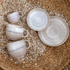 Kaffeetasse, Perlemor Sand