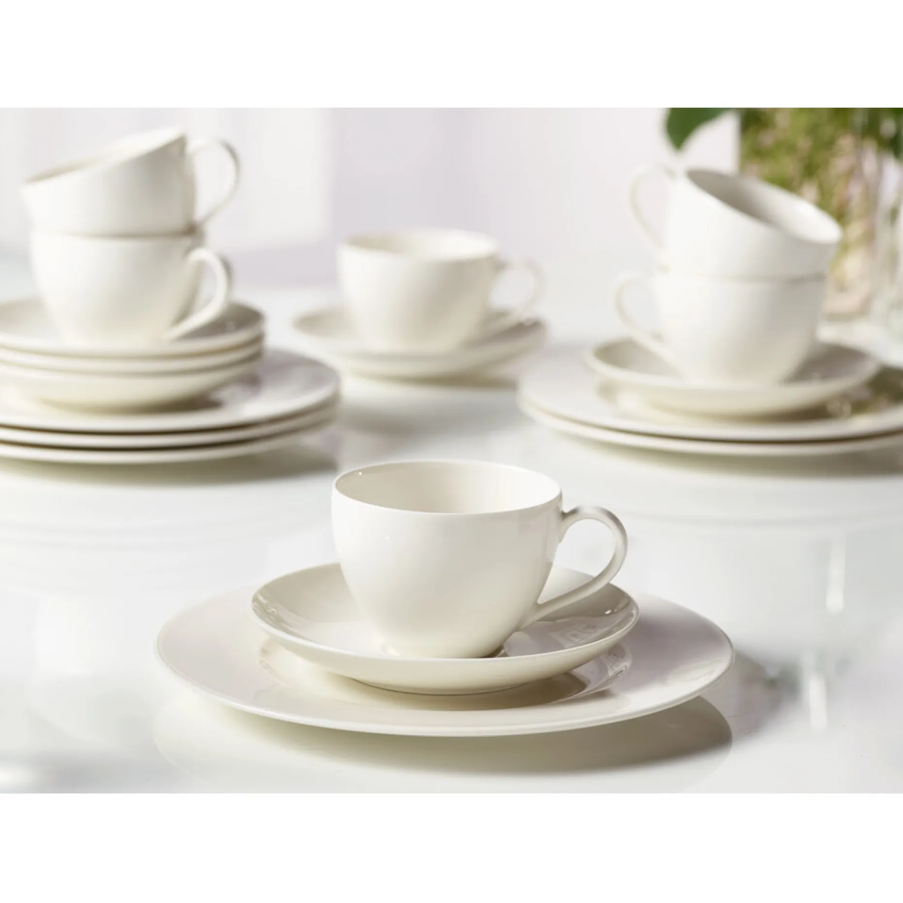 Kaffeeuntertasse, Basic White
