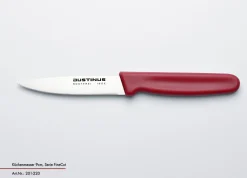 Küchenmesser, 9 cm, Fine Cut roter Griff