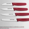 Küchenmesser geb., 7, Fine Cut roter Griff