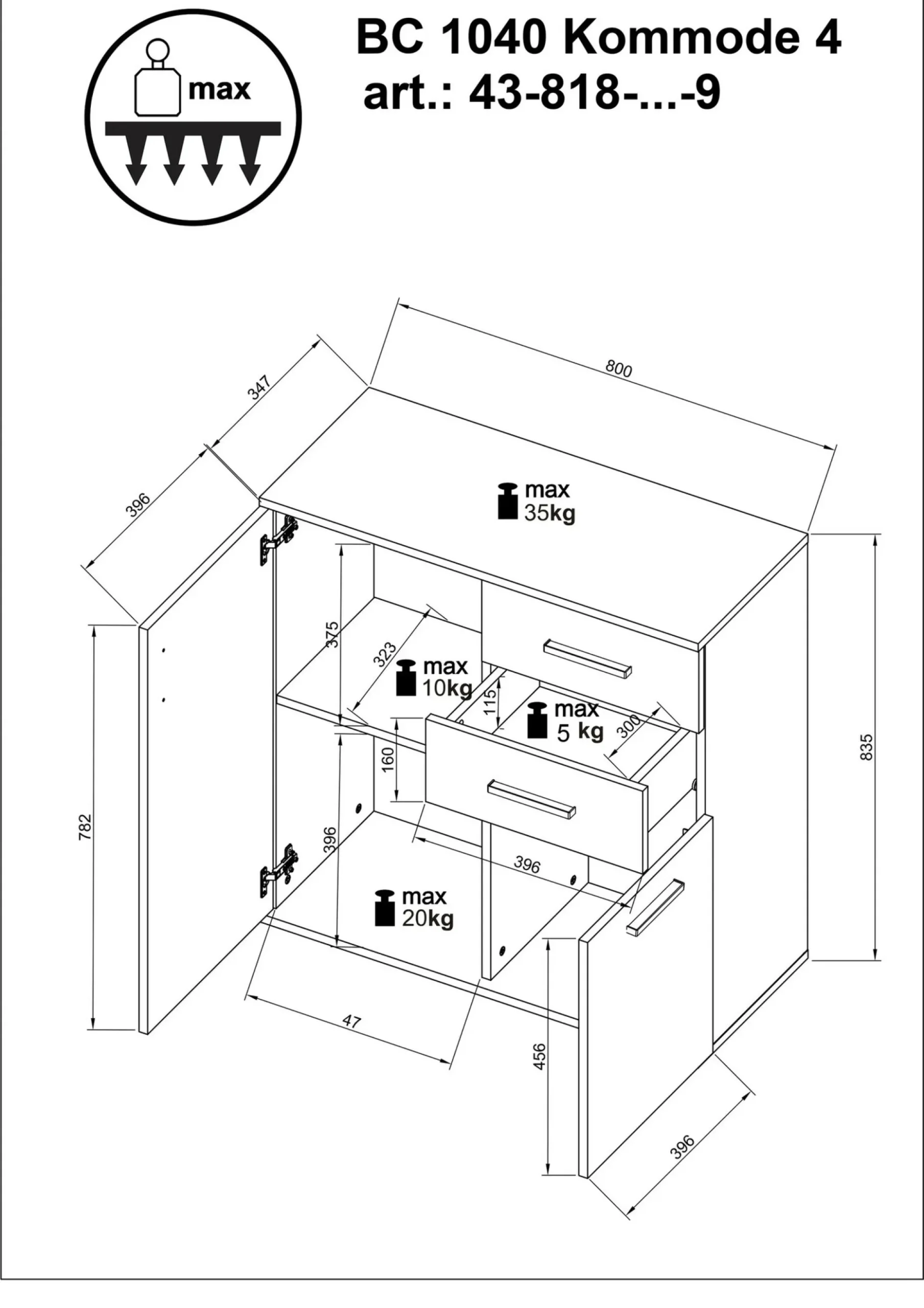 Kommode 4, BC 1040