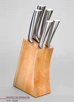 Messerblock 6 tlg., New Steel Design