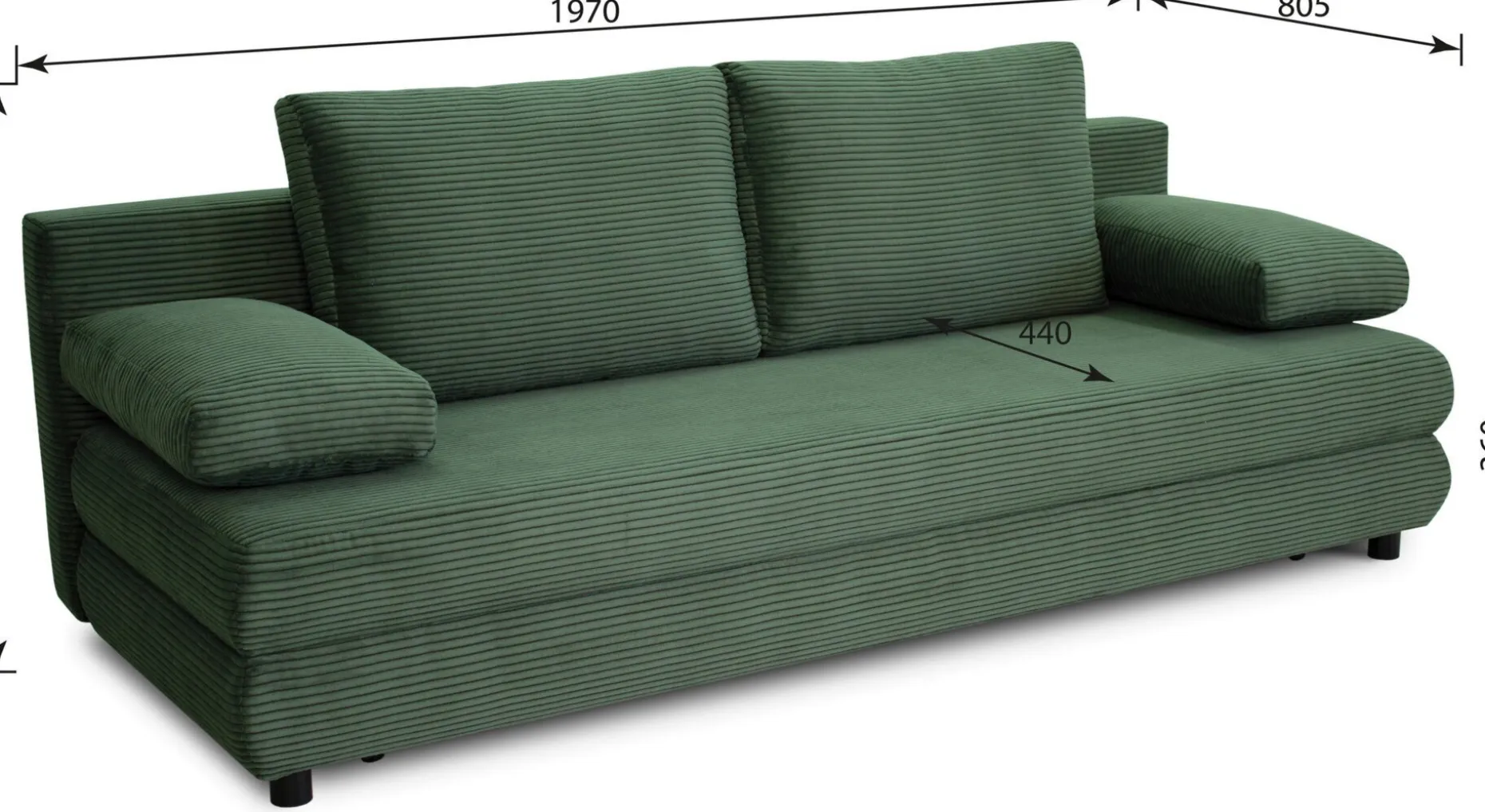 Schlafsofa, Taras