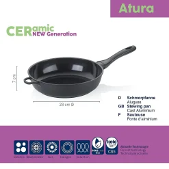 Schmorpfanne, Atura