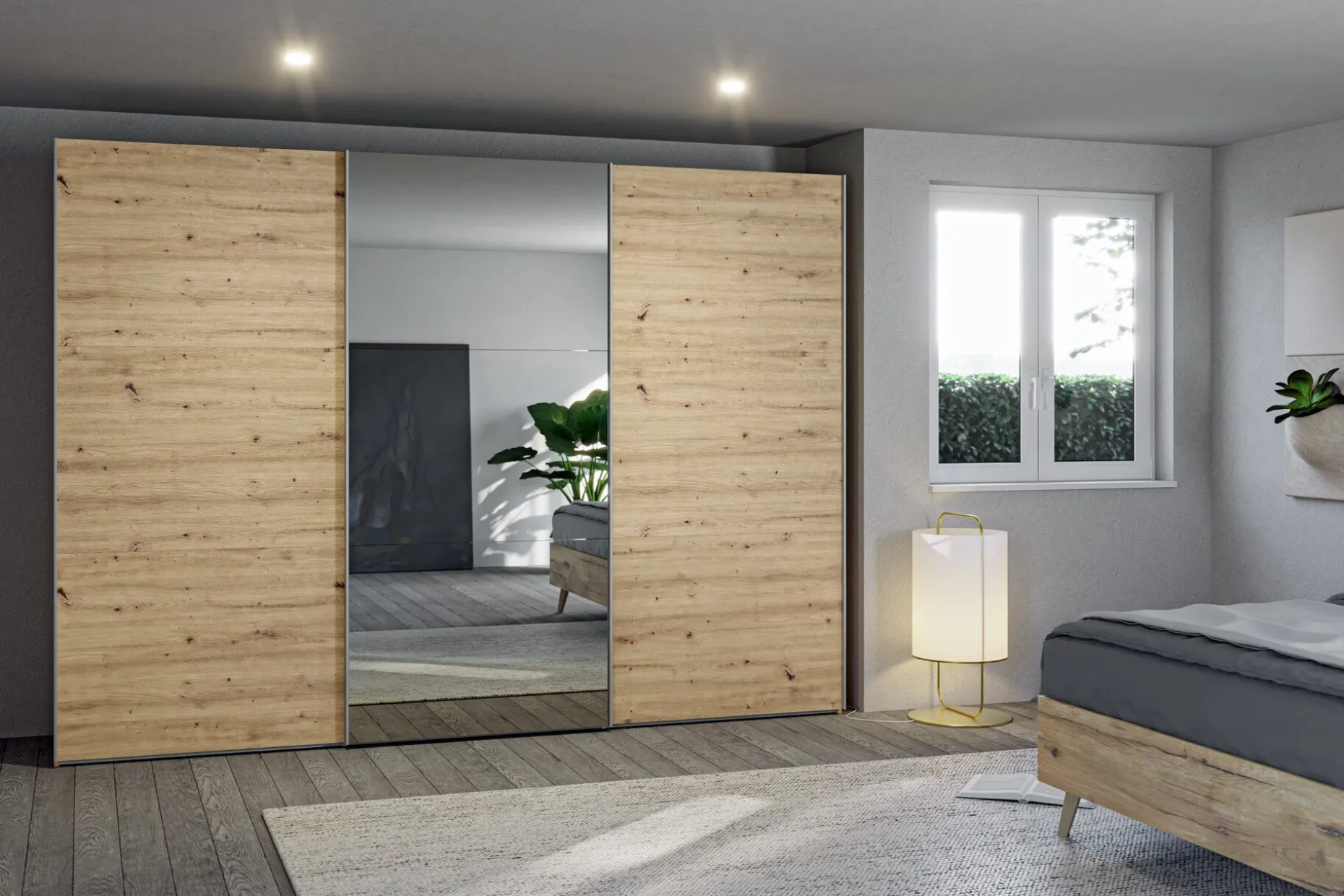 Schwebetürenschrank, Slideline