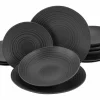 Tellerset 12-tlg, Lava Stone