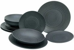 Tellerset 12-tlg, Lava Stone