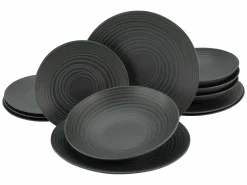 Tellerset 12-tlg, Lava Stone