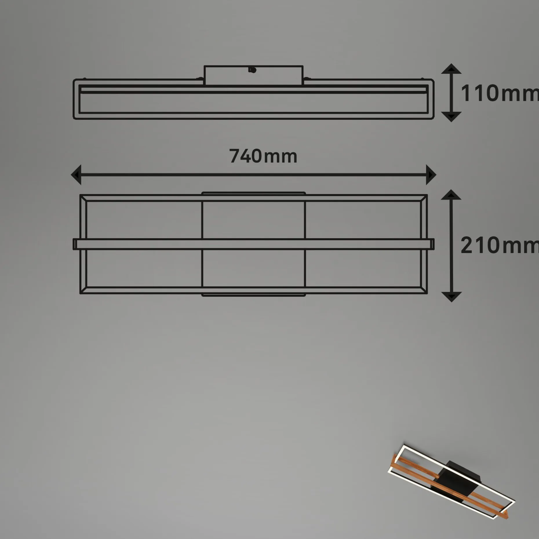 Wand- und Deckenleuchte, Nested