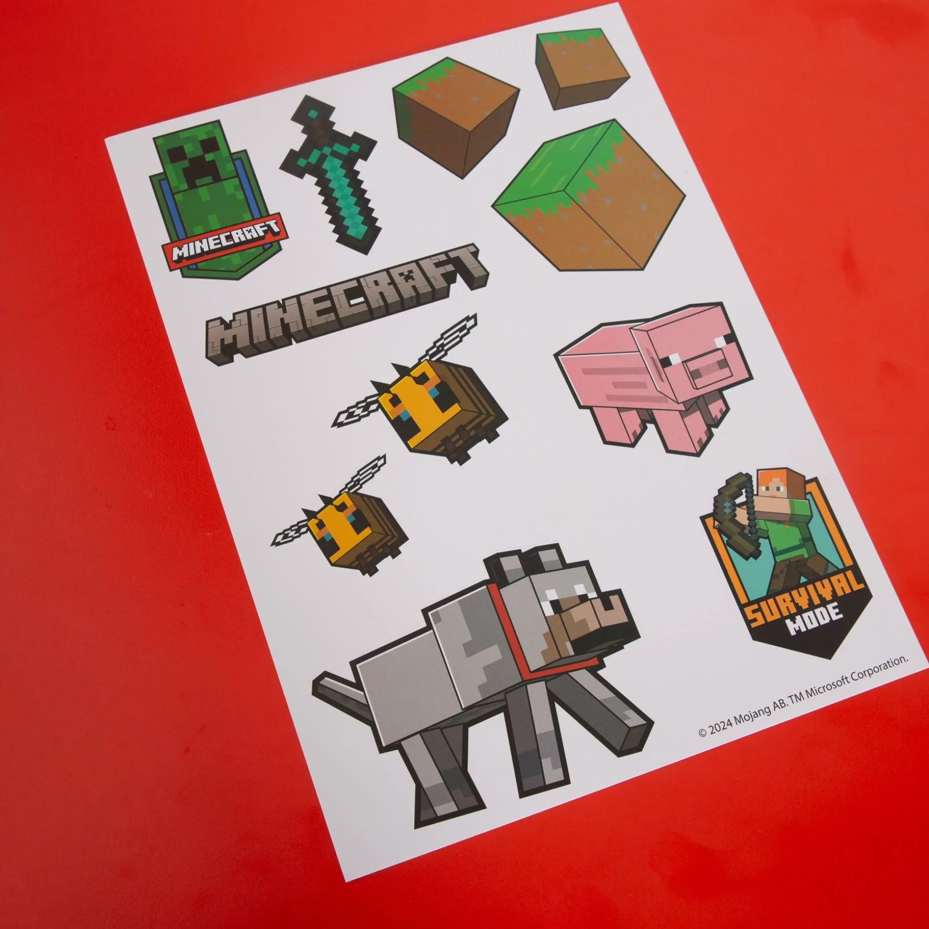 Wandtattoos, Minecraft